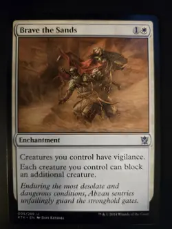 Brave the Sands NM Khans of Tarkir MTG FREE SHIPPING - Image 1