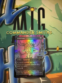 Skullclamp ✨ Borderless FOIL ✨ MTG NM Goblinstorm Commander Secret Lair 2416 - Image 1