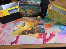 Final Fantasy MTG Chocobo Bundle Paradise Promo, Storage Box & Life Counter - Image 1