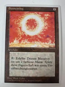 MTG Magic the Gathering Sonnenring (Sol Ring) German Foreign White border NM/LP - Image 1