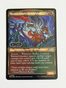Radha, coalition warlord (serial numbered 167/500) - English - MTG MOM - NM - Image 1