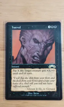 Hatred Exodus Regular - Lightly Played Possibly NM - Image 1