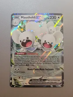 Pokemon TCG Maushold EX 155/182 S&V: Paradox Rift Double Rare - Image 1