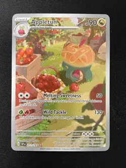 Pokemon Appletun Illustration Rare SV08: Surging Sparks 211/191 NM - Image 1