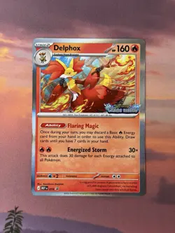 Pokemon Delphox #074 Promo Chaos Rising Pre-release - Image 1