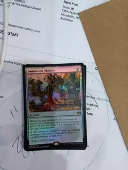 Animation Module FOIL Kaladesh NM Artifact Rare Prerelease mtg - Image 1
