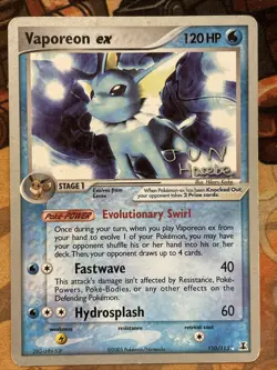 Vaporeon ex World Championships 110/113 Ultra Rare 120 - Image 1