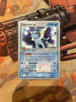 Vaporeon ex World Championships 110/113 Ultra Rare 120 - Image 3