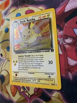 Pokemon Dark Raichu Holo TCG Card 83/82 Secret Rare, Excellent LP (Excellent) - Image 2