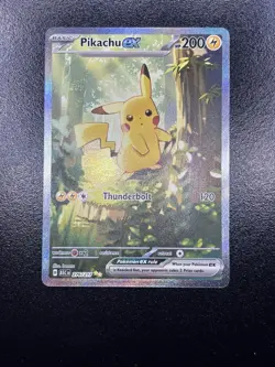 Pikachu EX 276/217 Mega Evolutions: Ascended Heroes Special Illustration Rare - Image 1