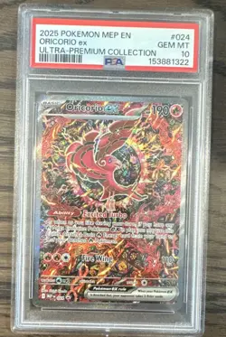 Pokemon Oricorio ex 024 Me: Mega Evolution Promo Holo Promo PSA 10 English - Image 1