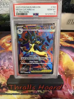 Pokemon TCG Mega Lucario EX 160/132 Ultra Rare Holo Psa 10 - Image 1