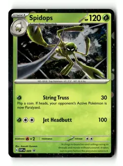 Spidops 009 Cosmo Holo Promo Scarlet & Violet Promo Pokemon Near Mint - Image 1