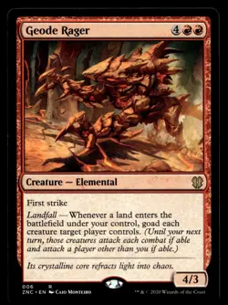 Geode Rager 6 R Commander: Zendikar Rising - Image 1