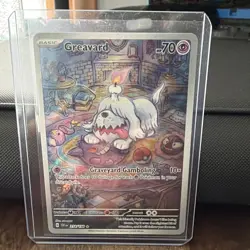 Pokemon Greavard Illustration Rare 214/198 SV01 Full Art Holo 70 HP - Image 1