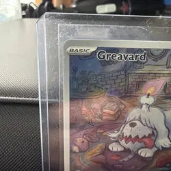 Pokemon Greavard Illustration Rare 214/198 SV01 Full Art Holo 70 HP - Image 2
