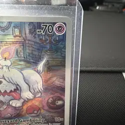 Pokemon Greavard Illustration Rare 214/198 SV01 Full Art Holo 70 HP - Image 3