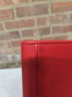 Pokemon Charizard Ultra Pro Embossed 9 Pocket Trading Card Zip Binder Red Used - Image 2