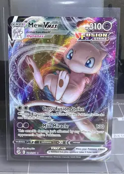 Pokemon TCG Mew VMAX Ultra Rare Holo Swsh08: Fusion Strike 114/264 NM Condition - Image 1