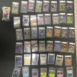 Pokemon TCG Graded Slabs Mixed Lot (51 Slabs) + XY BREAKpoint Booster Pack - Image 1