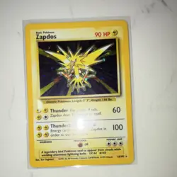 Wizards of the Coast Zapdos 16/102 Base Set Holo Rare 1999 English 90 HP - Image 1