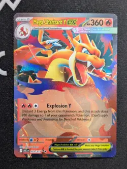 Mega Charizard Y ex - 022/217 ME: Ascended Heroes Pokemon NM Holo - Image 1