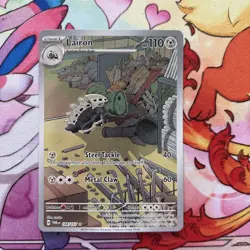 Lairon 184/167 Twilight Masquerade Full Art Ultra Rare Holo Pokemon Card NM - Image 1