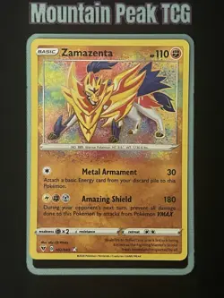 NM Zamazenta 102/185 Amazing Rare - Vivid Voltage - Pokemon Card - Image 1