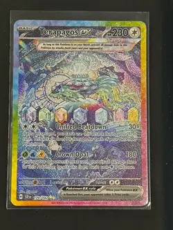Pokemon Terapagos EX SIR Special Illustration Rare Stellar Crown 170/142 NM - Image 1