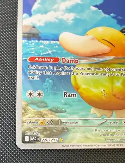 Psyduck 226/217 Illustration Rare Ascended Heroes Pokemon Card TCG NM - Image 3