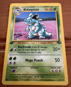 Nidoqueen 23/64 Rare Jungle Pokemon 1st Edition - Image 1