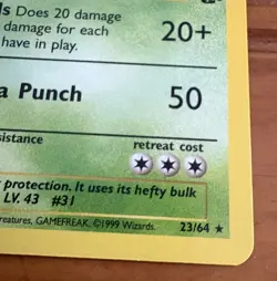 Nidoqueen 23/64 Rare Jungle Pokemon 1st Edition - Image 3