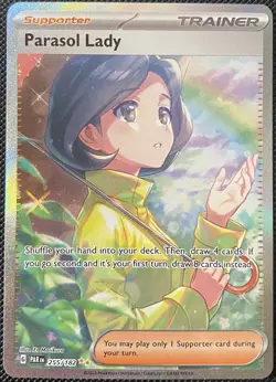 Parasol Lady 255/182 SV04: Paradox Rift Holo - Pokemon Card - Image 1