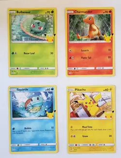 2021 McDonalds Pokemon 25th Ann Promo Non Holo TCG Singles – Choose Your Card NM - Image 1