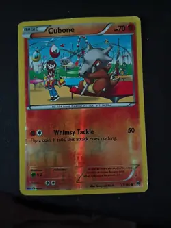 Pokemon Cards Cubone 77/162 Breakthrough Reverse Holo - Image 1