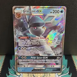 Pokemon TCG Glaceon GX SM147 Black Star Promo Full Art Holo - Image 1