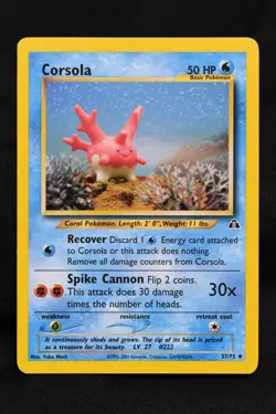 Corsola 37/75 NM Neo Discovery Regular Uncommon Unlimited Pokemon TCG Near Mint - Image 1