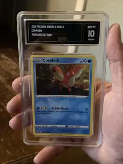 2021 Pokemon Card Battle Styles Corphish 38/163 Graded 10 Gem Mint GMA Grading - Image 2