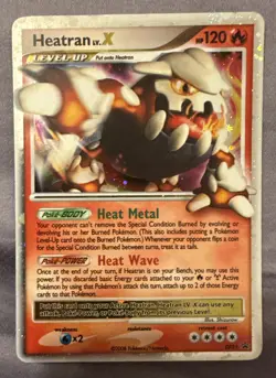 Pokemon TCG Heatran LV.X Holo Ultra Rare Card 97/100 Diamond & Pearl Stormfront - Image 1