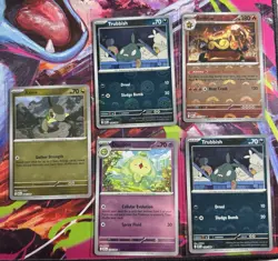 Pokemon Black Bolt & White Flare Reverse Holo Pokeball Pattern 5 Card Lot NM - Image 1