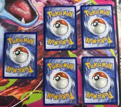 Pokemon Black Bolt & White Flare Reverse Holo Pokeball Pattern 5 Card Lot NM - Image 2