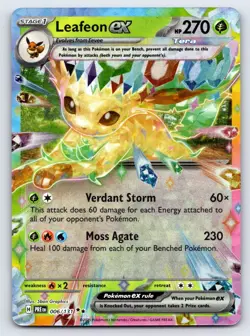 Leafeon ex 006/131 Holo Double Rare Prismatic Evolutions Pokemon Near Mint - Image 1