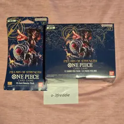 One Piece OP03 TCG Pillars of Strength Sealed Booster Box w/Sleeved Booster x1 810059780514 - Image 1