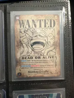 One Piece CCG Monkey.D.Luffy Character OP05-119 Wanted Poster - Image 1