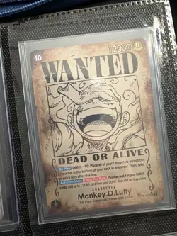 One Piece CCG Monkey.D.Luffy Character OP05-119 Wanted Poster - Image 2