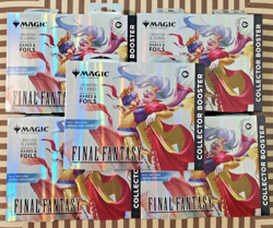 Magic The Gathering Final Fantasy Omega Collector Booster NEW SEALED LOT of 5 - Image 1