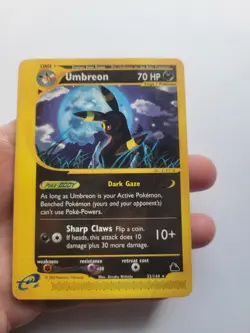 Pokemon TCG Umbreon 32/144 Skyridge Rare Non Holo Vintage Damaged - Image 1