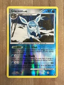 Pokemon TCG Glaceon 41/111 Reverse Holo Uncommon Platinum Rising Rivals VLP - Image 1