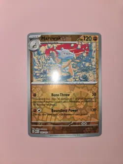 Marowak Reverse Holofoil 105/165 Rare SV: Scarlet & Violet 151 Pokemon TCG NM - Image 1