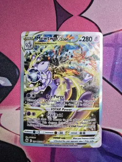 2023 Pokemon Mewtwo VSTAR Crown Zenith GG44/GG70 Ultra Rare TCG Full Art - Image 1